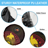 Papua New Guinea Independence Spare Tire Cover Tapa Circle