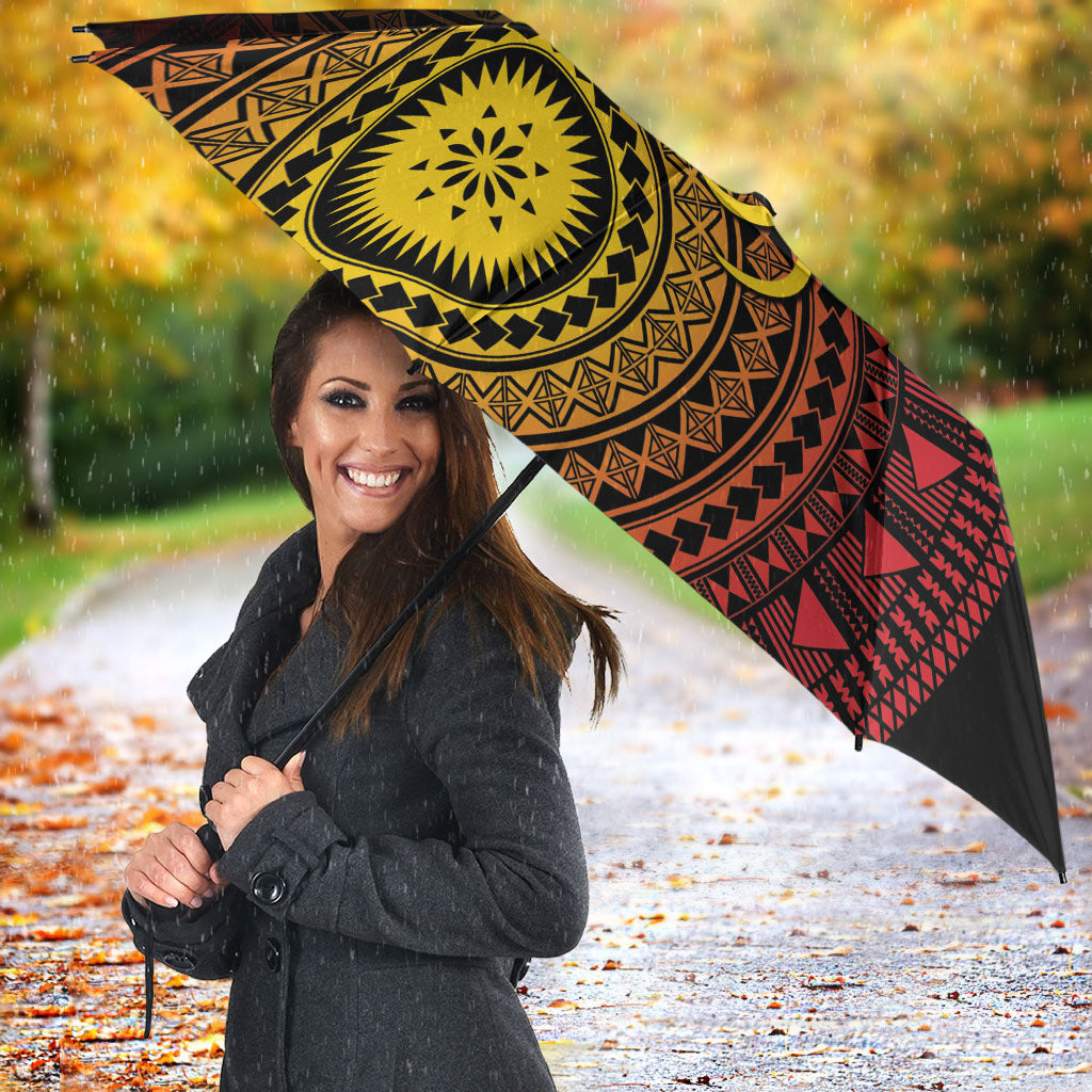 Papua New Guinea Independence Umbrella Tapa Circle