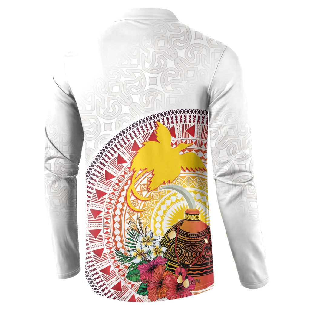 Hapi De Bilong Indipendens Papua New Guinea Button Sweatshirt PNG Lime Pot