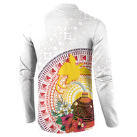 Hapi De Bilong Indipendens Papua New Guinea Button Sweatshirt PNG Lime Pot