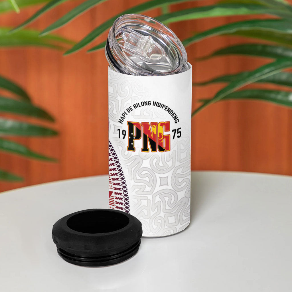 Hapi De Bilong Indipendens Papua New Guinea 4 in 1 Can Cooler Tumbler PNG Lime Pot