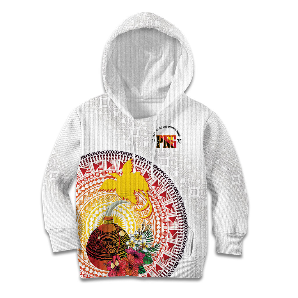 Hapi De Bilong Indipendens Papua New Guinea Kid Hoodie PNG Lime Pot