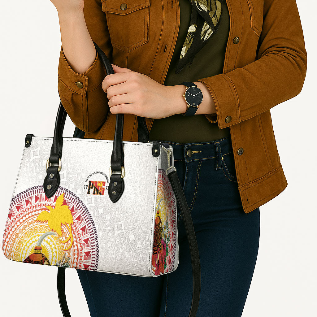 Hapi De Bilong Indipendens Papua New Guinea Leather Bag PNG Lime Pot