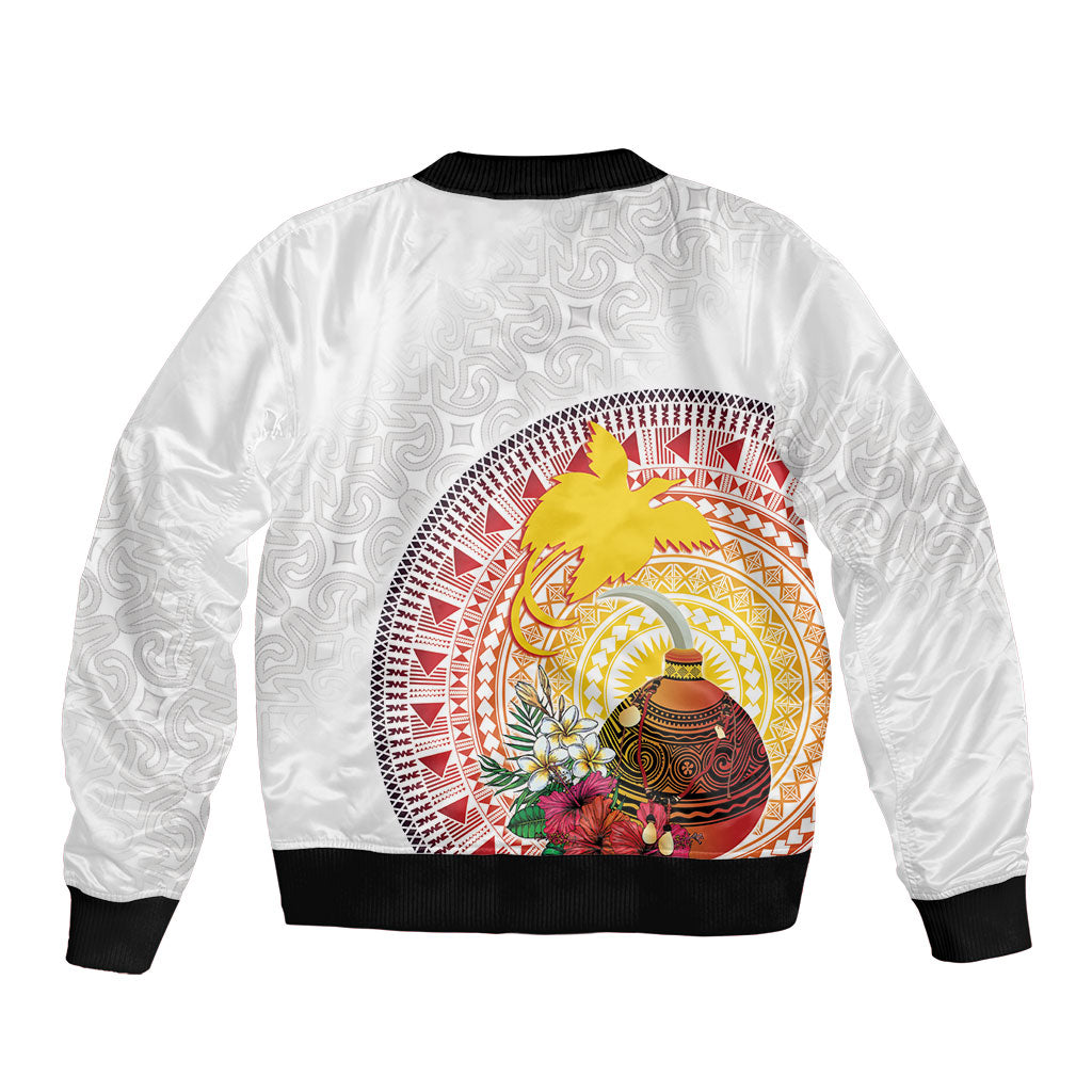 Hapi De Bilong Indipendens Papua New Guinea Sleeve Zip Bomber Jacket PNG Lime Pot