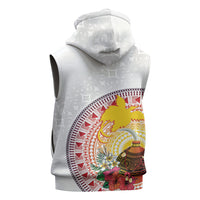 Hapi De Bilong Indipendens Papua New Guinea Sleeveless Zip Hoodie PNG Lime Pot