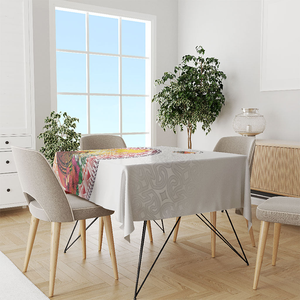 Hapi De Bilong Indipendens Papua New Guinea Tablecloth PNG Lime Pot