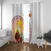 Hapi De Bilong Indipendens Papua New Guinea Window Curtain PNG Lime Pot