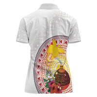 Hapi De Bilong Indipendens Papua New Guinea Women Polo Shirt PNG Lime Pot