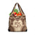 Bula Fiji Day 55th Anniversary Masi Tapa Grocery Bag Emerald Jubilee - Beige - Polynesian Pride