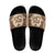 Bula Fiji Day 55th Anniversary Masi Tapa Slide Sandals Emerald Jubilee - Beige - Polynesian Pride