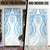 Bula Fiji Day 55th Anniversary Masi Tapa Door Cover Emerald Jubilee - Turquoise - Polynesian Pride