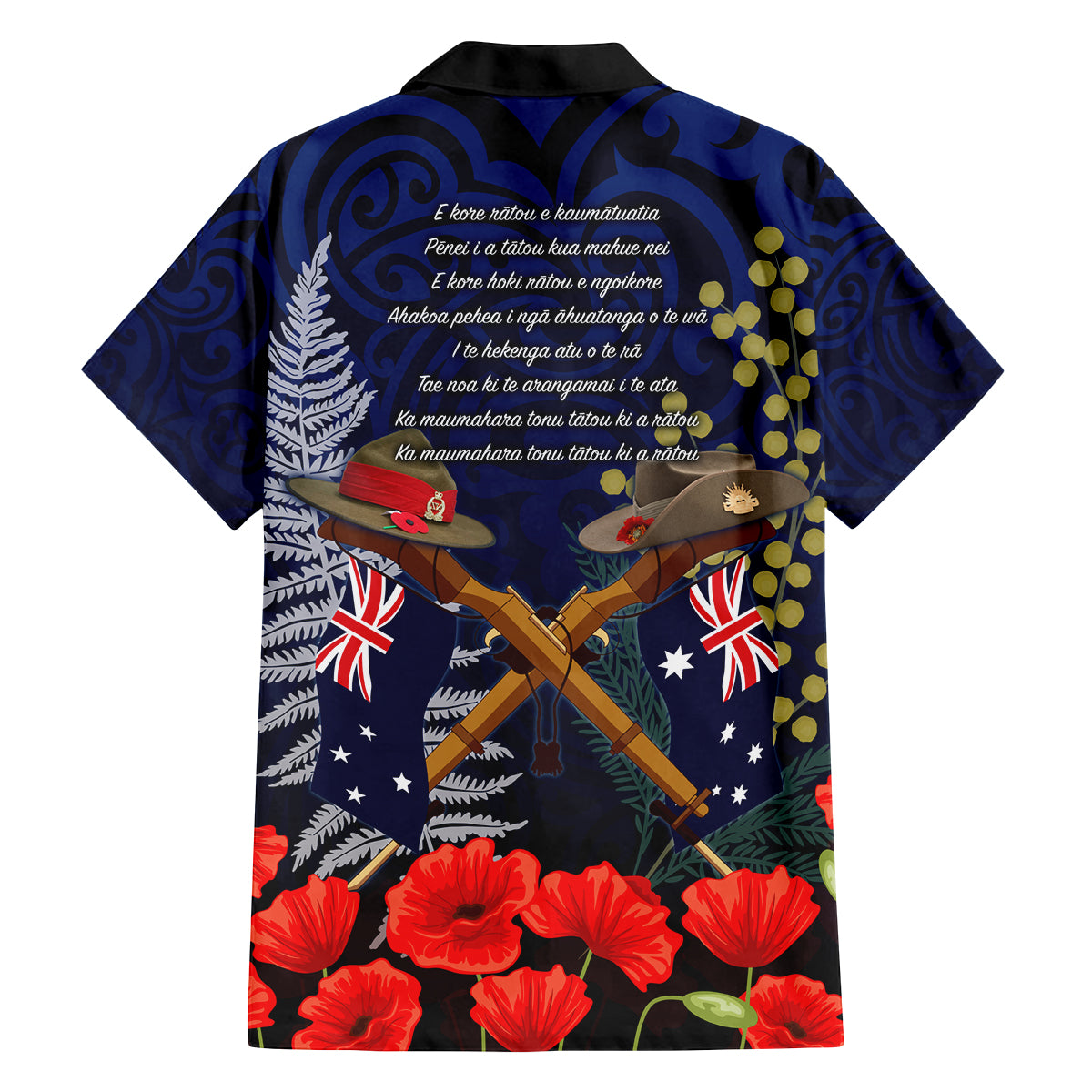 Anzac Day Aussie Mix Maori In Memories Family Matching Puletasi and Hawaiian Shirt LT7 - Polynesian Pride