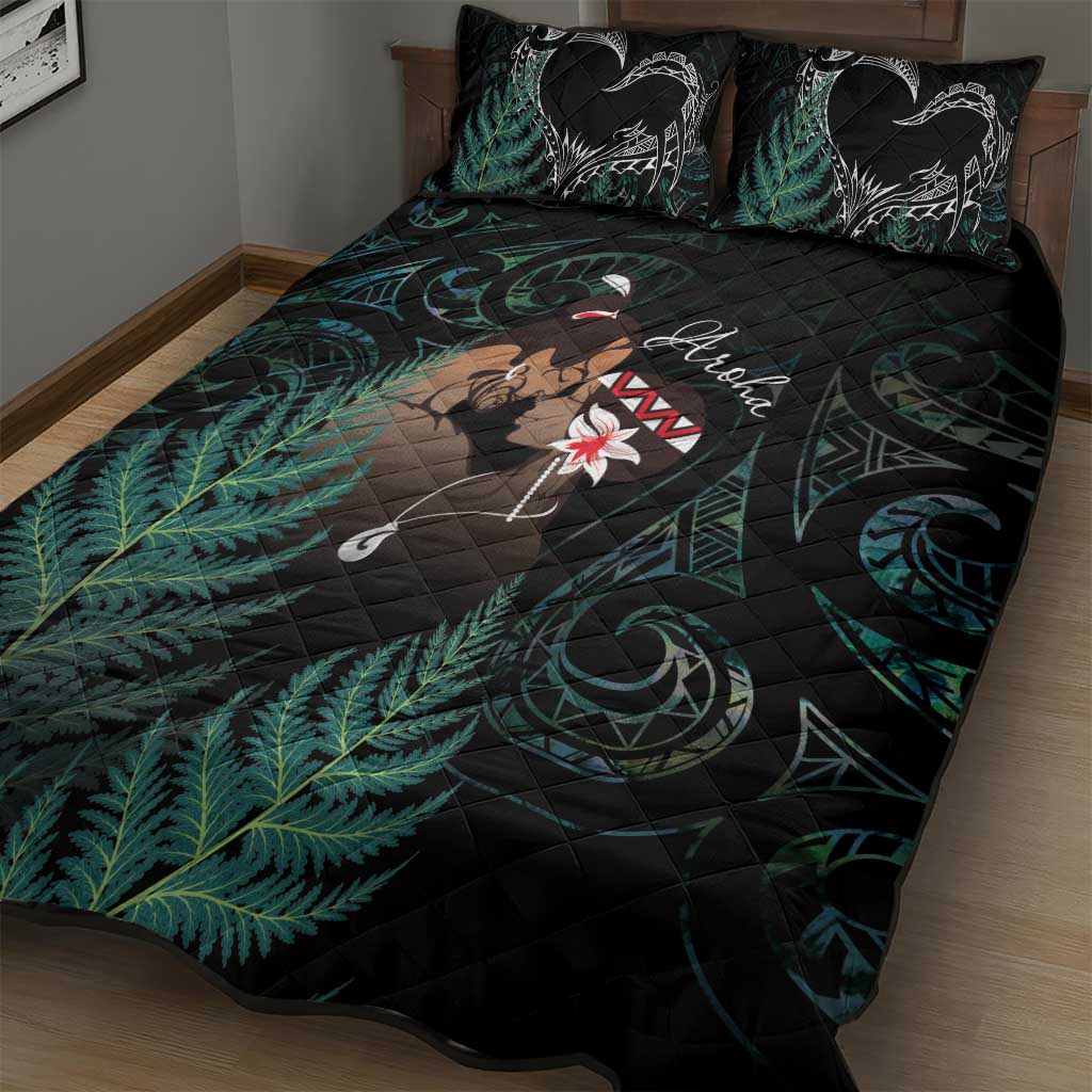 Maori Hongi Valentine Quilt Bed Set Aroha Ahau Ki A Koe