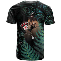 Maori Hongi Valentine T Shirt Aroha Ahau Ki A Koe LT7 - Polynesian Pride