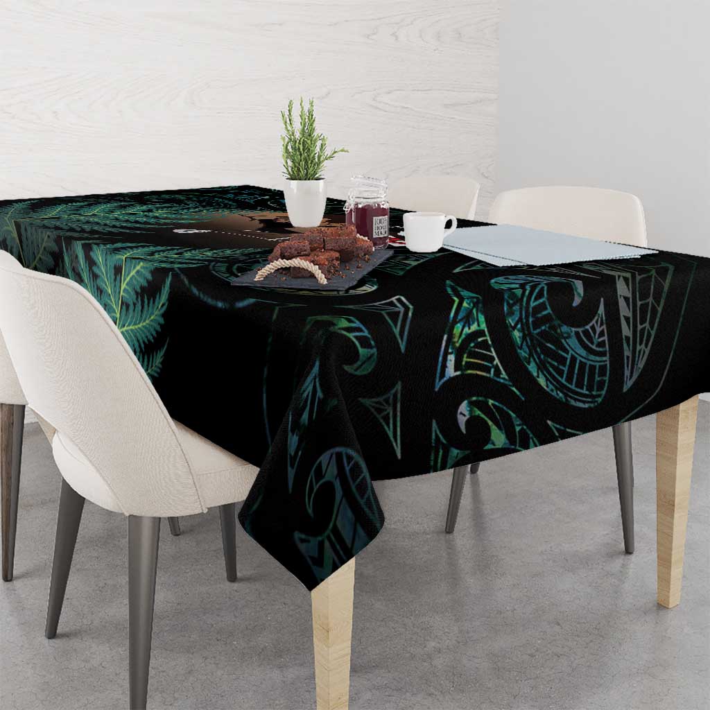 Maori Hongi Valentine Tablecloth Aroha Ahau Ki A Koe