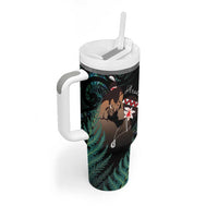 Maori Hongi Valentine Tumbler With Handle Aroha Ahau Ki A Koe