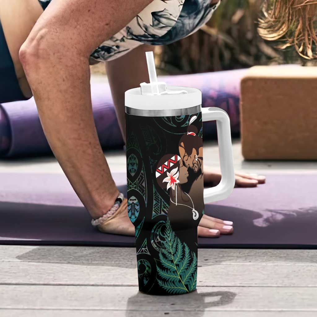 Maori Hongi Valentine Tumbler With Handle Aroha Ahau Ki A Koe