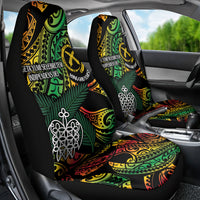 Vanuatu Indipendens Dei Car Seat Cover Mix Traditional Sand Drawing