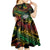 Vanuatu Indipendens Dei Kid Short Sleeve Dress Mix Traditional Sand Drawing
