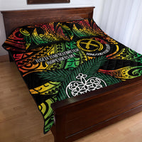Vanuatu Indipendens Dei Quilt Bed Set Mix Traditional Sand Drawing