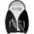 Personalised Guam Sherpa Hoodie Tribal Turtles Curves Style - Black LT7 Unisex Black - Polynesian Pride
