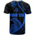 Custom Guam T Shirt Tribal Turtles Curves Style Blue LT7 - Polynesian Pride