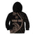 Personalised Guam Kid Hoodie Tribal Turtles Curves Style - Brown LT7 - Polynesian Pride