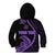 Personalised Guam Kid Hoodie Tribal Turtles Curves Style - Purple LT7 - Polynesian Pride