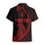 Personalised Guam Hawaiian Shirt Tribal Turtles Curves Style - Red LT7 - Polynesian Pride