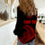Personalised Guam Women Casual Shirt Tribal Turtles Curves Style - Red LT7 - Polynesian Pride
