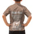 Personalised Guam Hawaiian Shirt Chamoro Latte Stone Mix Tropical - Brown LT7 - Polynesian Pride