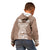 Personalised Guam Kid Hoodie Chamoro Latte Stone Mix Tropical - Brown LT7 - Polynesian Pride