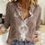 Personalised Guam Women Casual Shirt Chamoro Latte Stone Mix Tropical - Brown LT7 Female Brown - Polynesian Pride