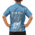 Personalised Guam Hawaiian Shirt Chamoro Latte Stone Mix Tropical - Blue LT7 - Polynesian Pride