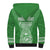 Personalised Guam Sherpa Hoodie Chamoro Latte Stone Mix Tropical - Green LT7 - Polynesian Pride