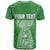 Custom Guam T Shirt Chamoro Latte Stone Mix Tropical Green LT7 - Polynesian Pride