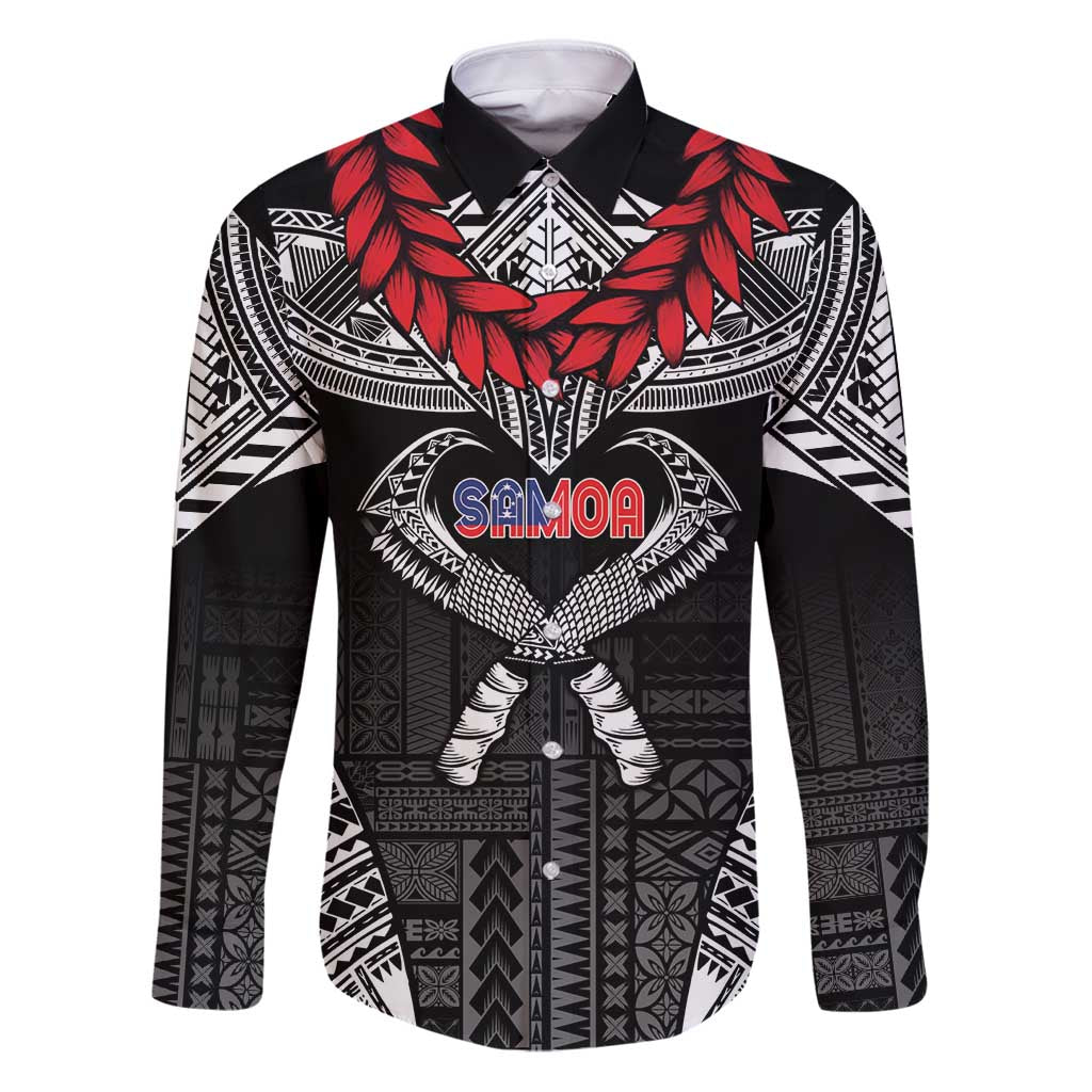 Personalized Talofa Samoa Family Matching Puletasi and Hawaiian Shirt Ulafala With Toa Nifo'oti - Black