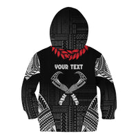 Personalized Talofa Samoa Kid Hoodie Ulafala With Toa Nifo'oti - Black LT7 - Polynesian Pride