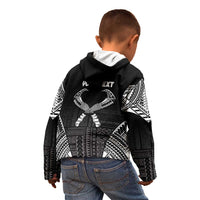 Personalized Talofa Samoa Kid Hoodie Ulafala With Toa Nifo'oti - Black LT7 - Polynesian Pride