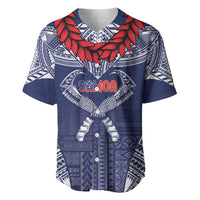 Personalized Talofa Samoa Baseball Jersey Ulafala With Toa Nifo'oti - Blue LT7 Blue - Polynesian Pride