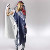 Personalized Talofa Samoa Hooded Blanket Ulafala With Toa Nifo'oti - Blue LT7 - Polynesian Pride