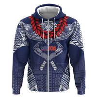 Personalized Talofa Samoa Hoodie Ulafala With Toa Nifo'oti - Blue