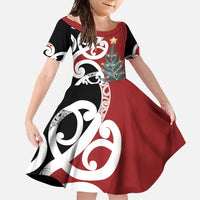 New Zealand Silver Fern Christmas Tree Family Matching Tank Maxi Dress and Hawaiian Shirt Meri Kirihimete - Polynesian Pride