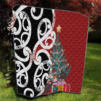 New Zealand Silver Fern Christmas Tree Quilt Meri Kirihimete - Polynesian Pride