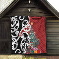 New Zealand Silver Fern Christmas Tree Quilt Meri Kirihimete - Polynesian Pride