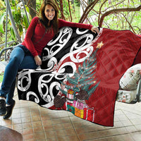 New Zealand Silver Fern Christmas Tree Quilt Meri Kirihimete - Polynesian Pride