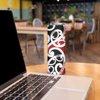 New Zealand Silver Fern Christmas Tree Skinny Tumbler Meri Kirihimete - Polynesian Pride
