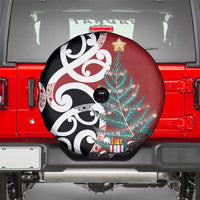 New Zealand Silver Fern Christmas Tree Spare Tire Cover Meri Kirihimete - Polynesian Pride