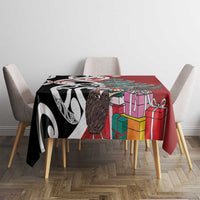 New Zealand Silver Fern Christmas Tree Tablecloth Meri Kirihimete - Polynesian Pride