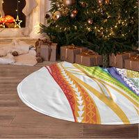 Pasifika Samoa Siapo Malu Tattoo Inspired Tree Skirt Fa'afafine Rainbow Theme LT7 - Polynesian Pride
